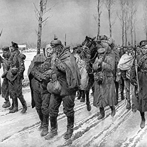 Winter conditions in Yser, 1914