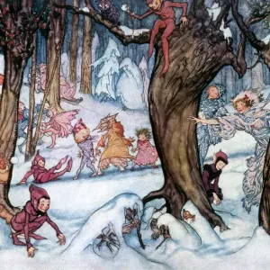 Winter Frolic Print, 1924