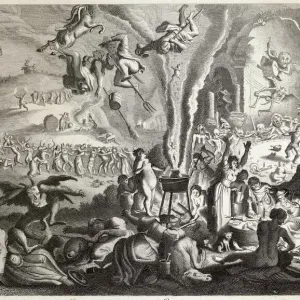 Tam O Shanter Illustration Print, 1866. Art Prints, Posters