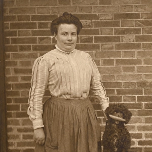 Woman with Poodle