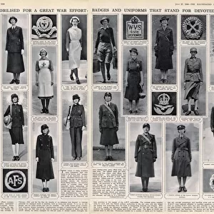 Womens uniforms and badges, WW2