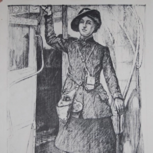 Womens War Work WW1 Bus Conductress