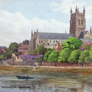 Worcester Cathedral and River Severn, Worcester