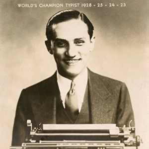 World Champion Typist - Albert Tangora