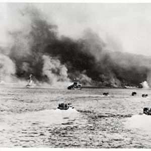 World War II US Navy landing craft Cebu island Philippines