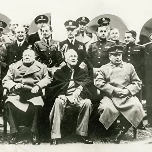 World War II Yalta, Churchill, Roosevelt, Stalin
