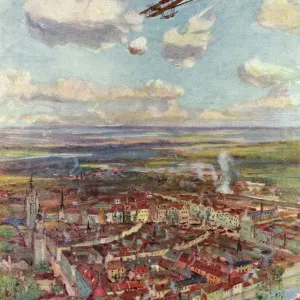 Primera Guerra Mundial/ 1915/ Aviación/Courtrai