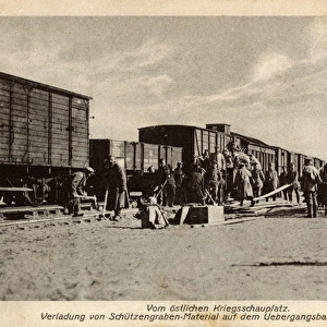 WW1 - Loading Trench-building materials - Krymne, Ukraine