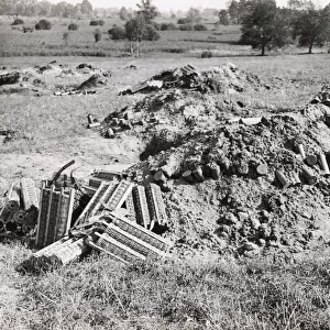 WWI: abanonded German gun emplacement near Rheims