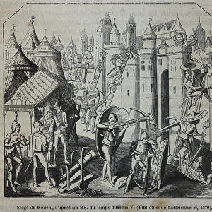 Hundred Years War. Siege of Rouen by the English