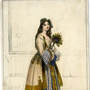 Young Athenian woman in traditional costume