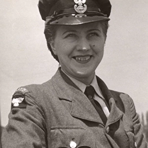 Young Polish woman in WW2 uniform