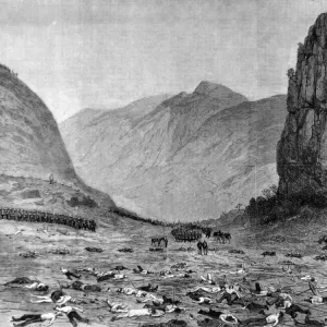 The Zulu war. Lord Chelmsfords retreat from Isandhlwana the