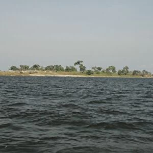 Lake Victoria, Uganda, Africa - fishing village on island south of Jinja