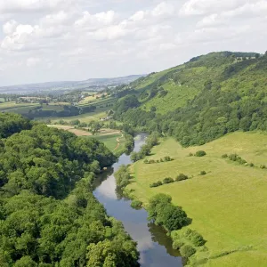 River Wye viewed from Symonds Yat Rock, UK - Forest of Dean UK