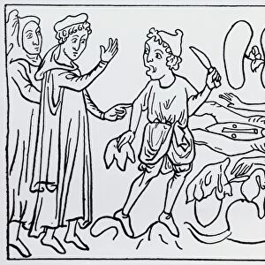 14th Century depiction of dissection
