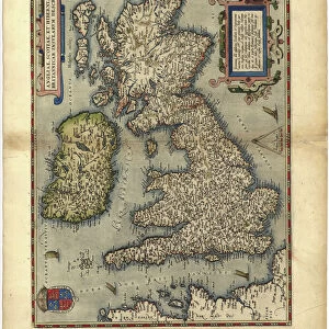 16th century map of the British Isles