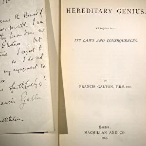 1869 Galton signature Hereditary Genius