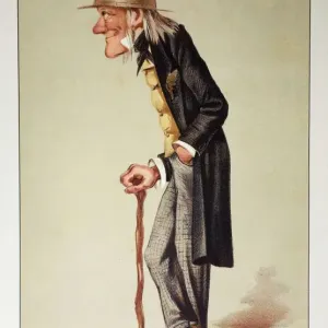 Richard Owen Print, 1873 Caricature