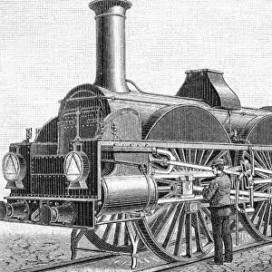 19th Century steam train, artwork C018 / 7088