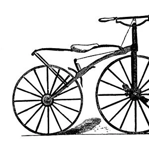 19th Century velocipede, artwork C018 / 7054