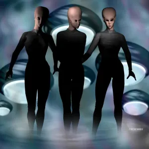 Alien Humanoid Print Alien Humanoid Print