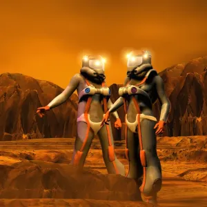 Astronauts on Mars Print Astronauts on Mars Print
