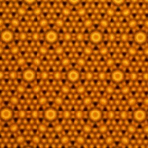 Atomic surface of a silicon crystal