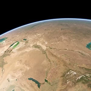Baikonur, Kazakhstan, satellite artwork C015 / 6584
