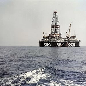 Caspian Sea oil rig