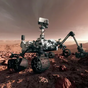 Curiosity rover, artwork