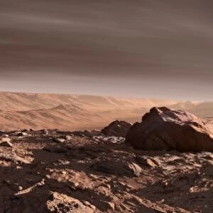 Curiosity rover on Mars, artwork C016 / 6380