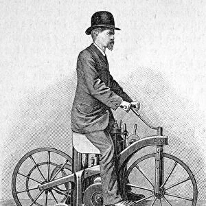 Early Daimler motorcycle, 1880s C017 / 6881