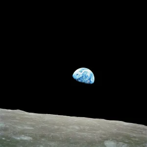 Earthrise over Moon, Apollo 8