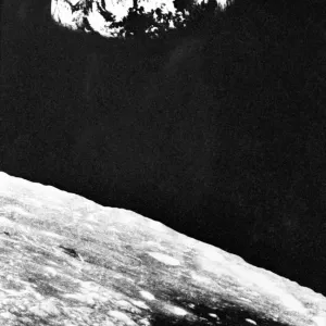 Earthrise over Moon Print Earthrise over Moon Print