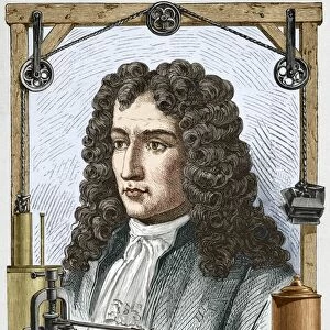 Engraving of Denis Papin, French inventor