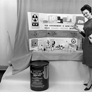 Fallout shelter supplies, USA, Cold War