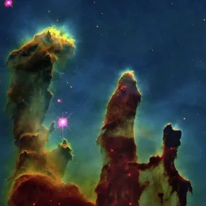 Gas Pillars in the Eagle Nebula Print