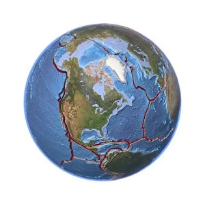 Global tectonics, North American Plate C016 / 0581