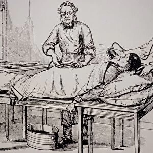 Illustration of 19th-century surgeon Thomas Wells
