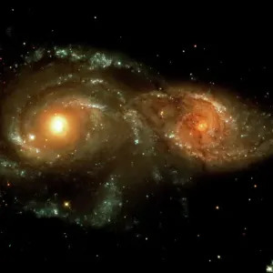 Interacting Galaxies Print - Hubble Space Telescope Image