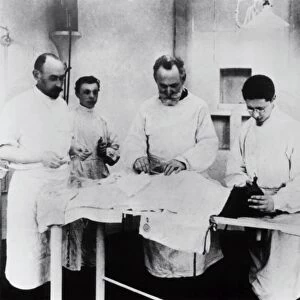 Ivan Pavlov in his laboratory