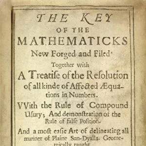 The Key to Mathematics by Oughtred C015 / 5711
