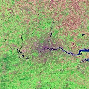 London, infrared satellite image C016 / 3890