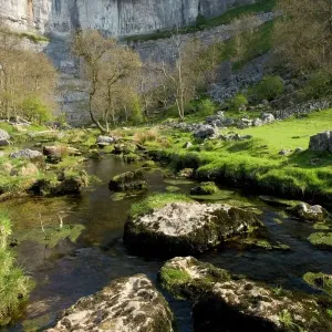 Malham Cove Limestone Cliff Print