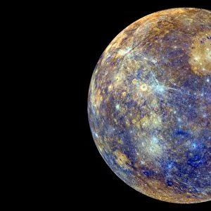 Mercury hemisphere, MESSENGER image C016 / 9722