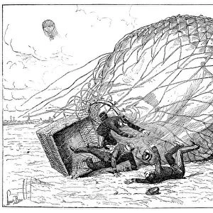 Military balloon crash, 1891