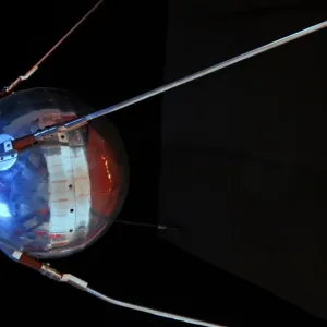 Print of a Model of Sputnik 1 Satellite Print of a Model of Sputnik 1 Satellite