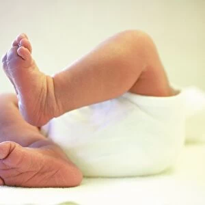 Newborn babys feet