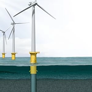 Offshore wind turbines, artwork